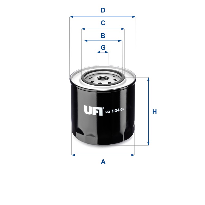 23.124.00 - Filtru ulei W1130, W11007, P502077, S4600R, SP4382, XO28, ZP508A, ZP568, DO224