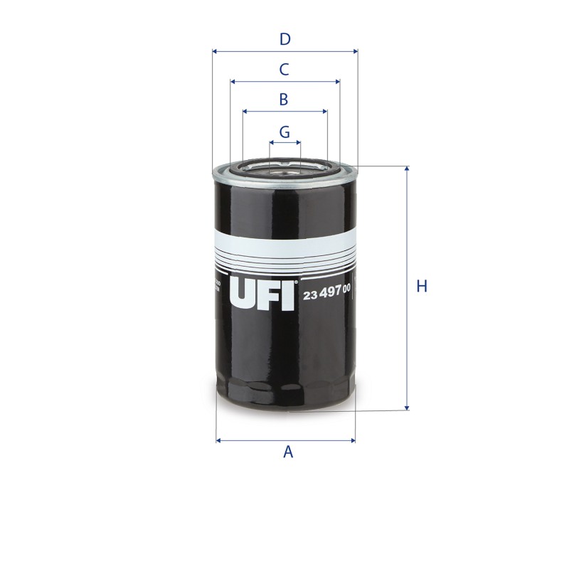 23.497.00 - Filtru ulei W950/18, W10004, W950/16, P558615, LF3959, LF3934, LF3972, H19W08, BT339, BT7349, S3497R, ZP520