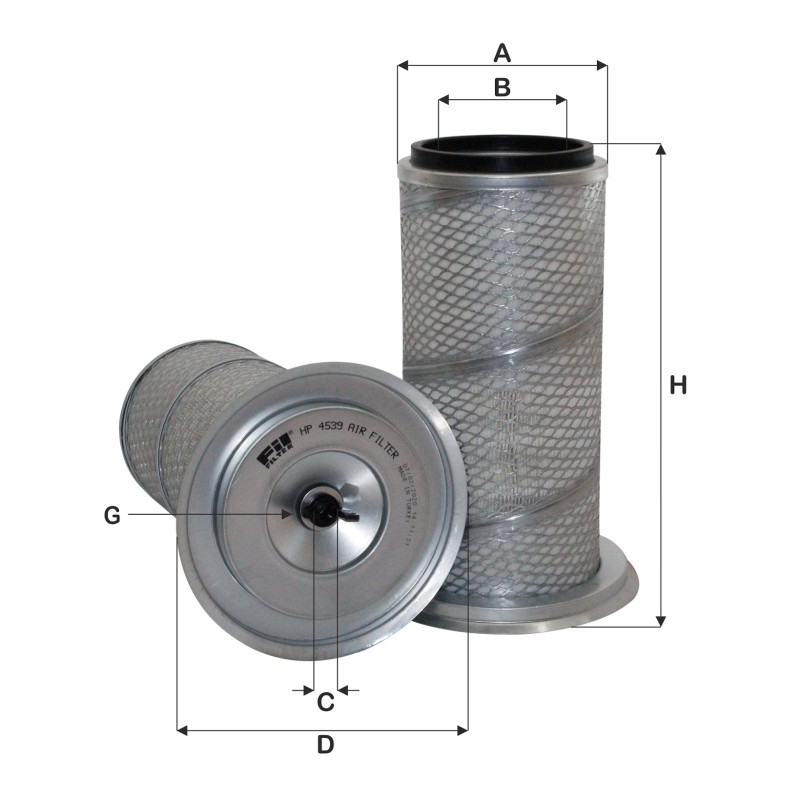 HP4539 - Filtru aer C22025, P778702, AF25342, SA16225, P77-8702, XA1830