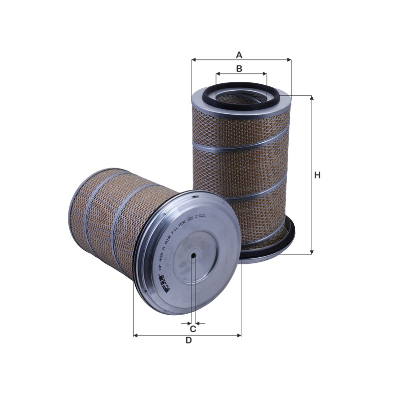 HP458A - Filtru aer C23440, P181087, AF971, SA11552, SL8493, XA1107, MA527