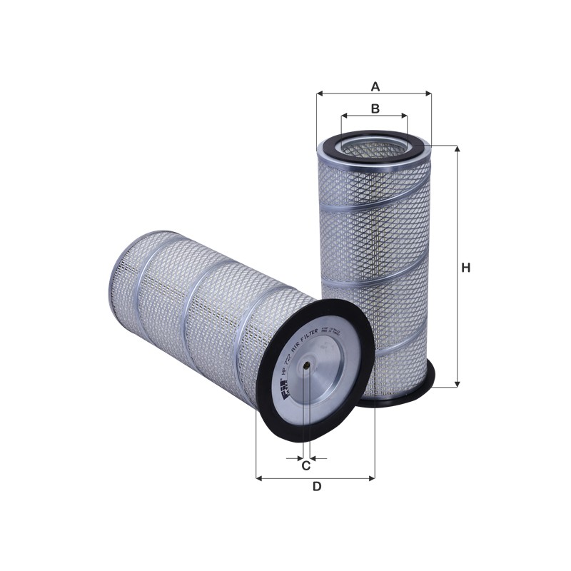 HP727 - Filtru aer P181204, P771546, AF1641, SA11591, SL6301, XA1250