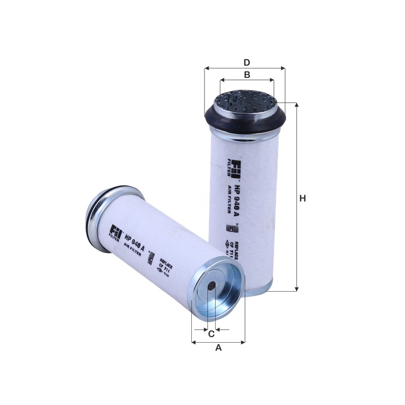 HP948A - Filtru aer secundar CF711, P777759, AF25490, SA10077, SL6204, XA1583