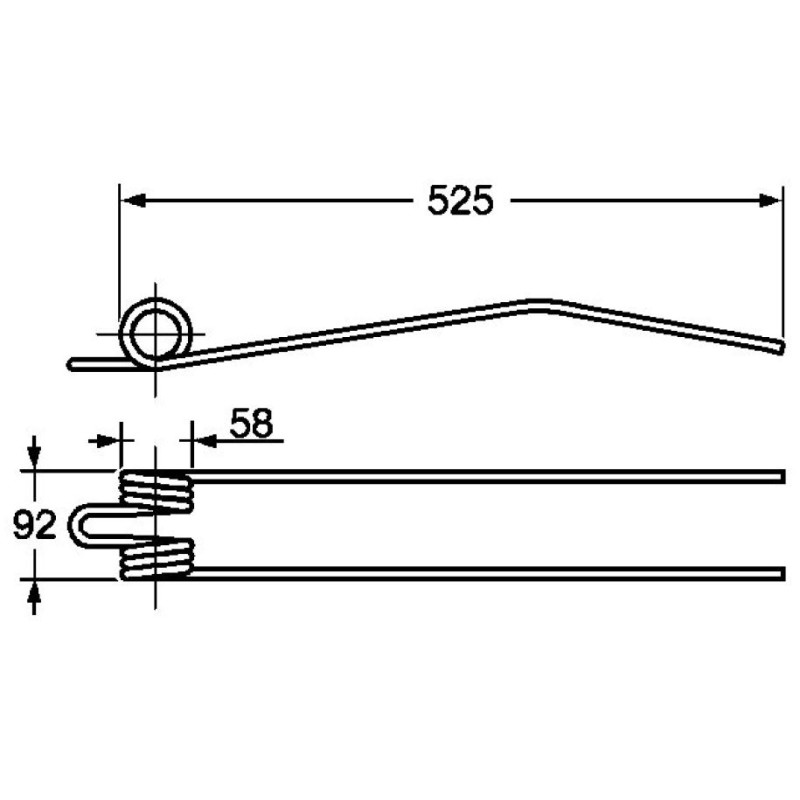 VF16502731KR - Dinte grebla Deutz-Fahr 1650.2731