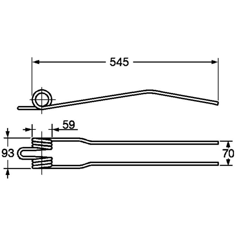 VF1660038786KR - Dinte grebla Deutz-Fahr 1660.0387