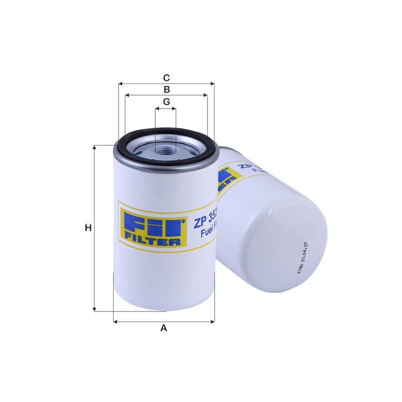 ZP3526F - Filtru combustibil 24.307.00, WK731, P550440, P553004, FF5018, FF42000, H60WK01, BF988, S5400NR, SN039, SK3600, XN36, DN256